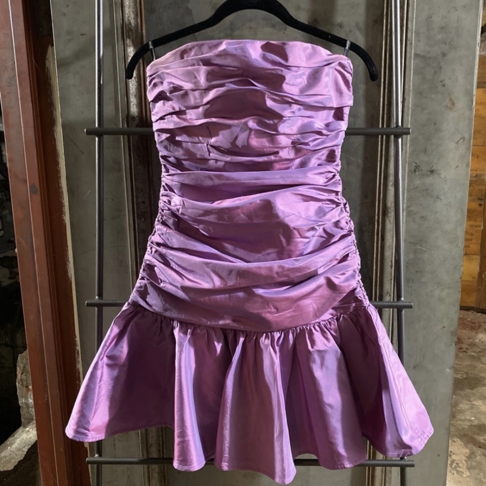 Betsey Johnson Retro Purple Prom Dress